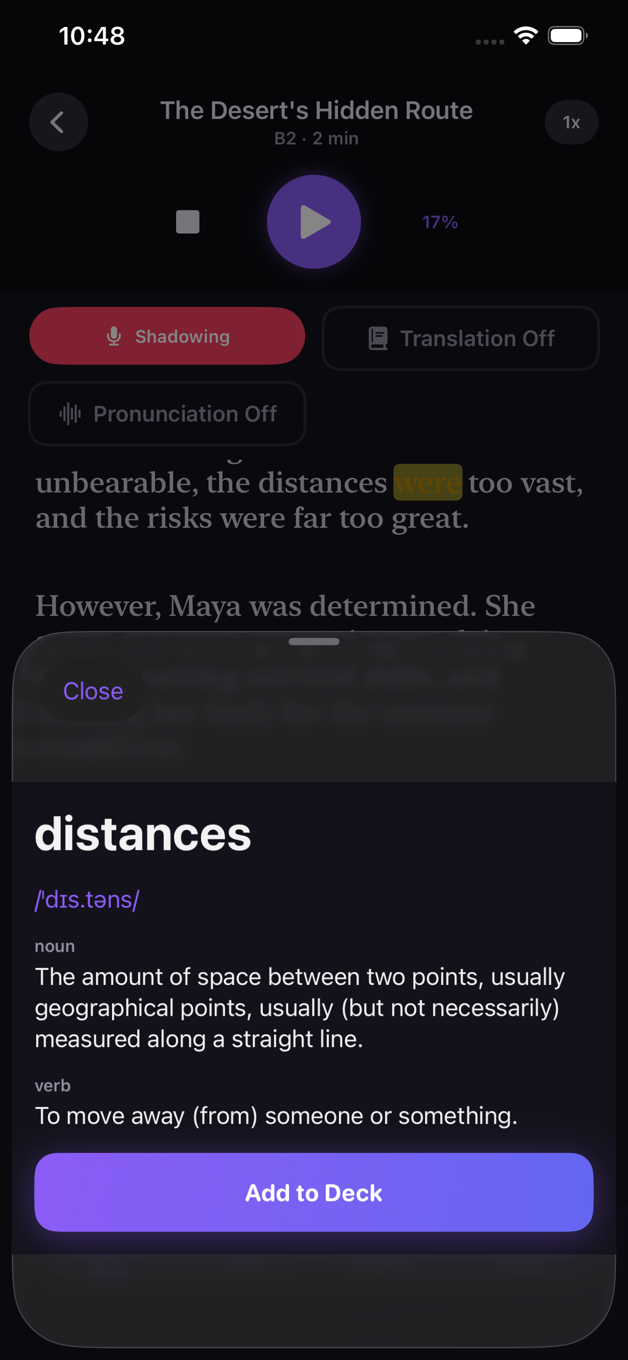 Dictionary — LibroLang app screen